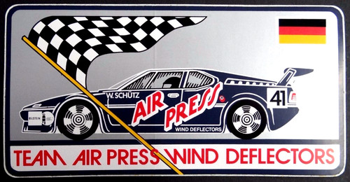 Werbe aufkleber bmw team air - team,
