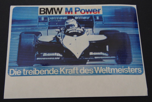 Werbe aufkleber bmw - bmw, power