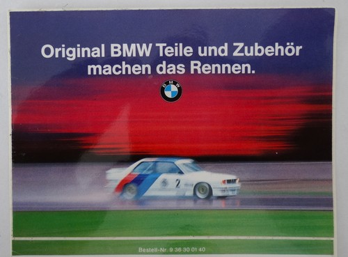 Werbe aufkleber bmw original - bmw,