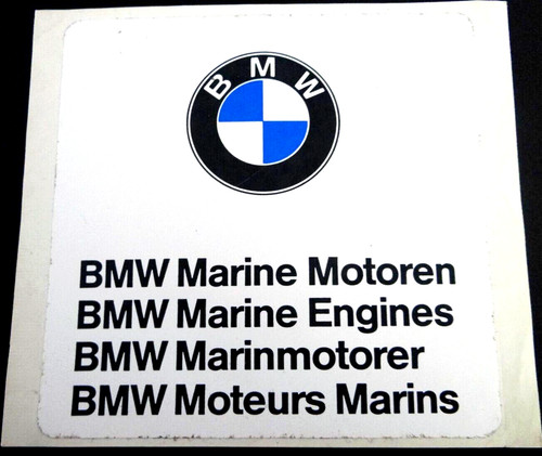 Werbe aufkleber bmw marine - werbe-aufkleber,