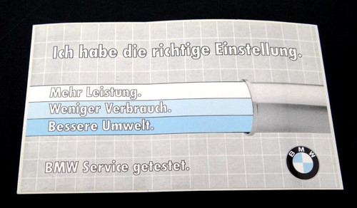 Werbe aufkleber bmw service - bmw,