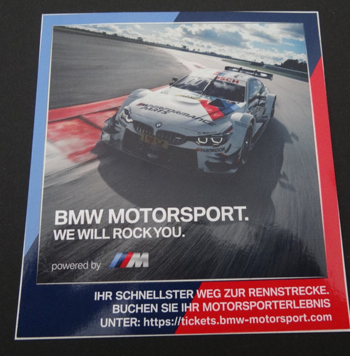 Werbe aufkleber bmw - werbe-aufkleber, motorsport