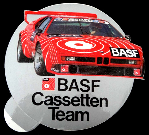 Werbe aufkleber basf bmw - basf,