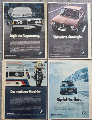 Bmw werbebilder 70er jahre - werbebilder,